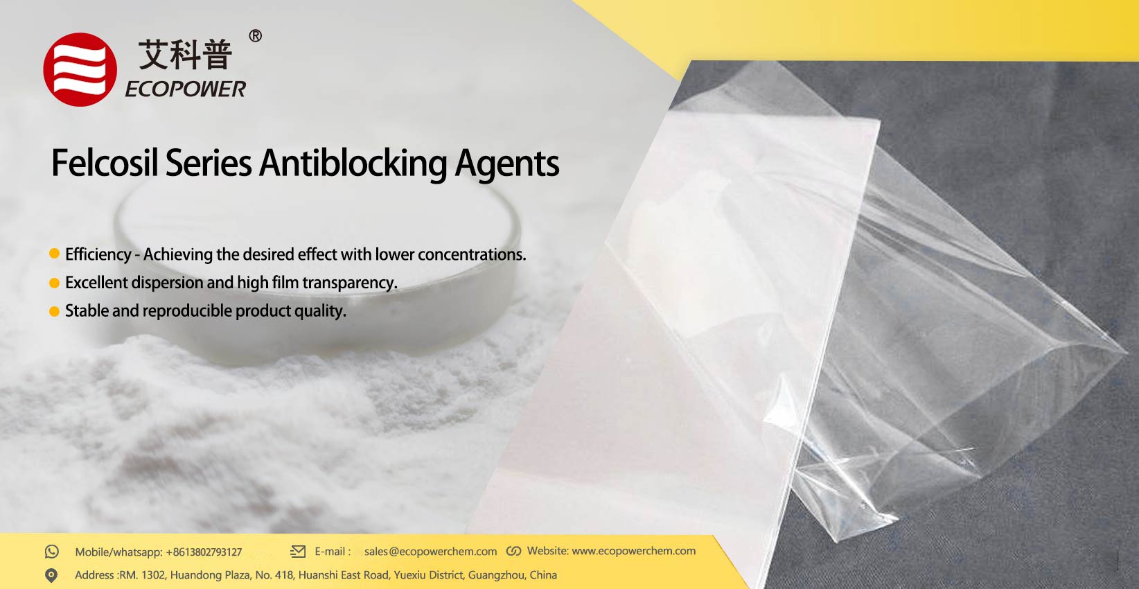 Agente antibloqueo de sílice Ecopower: Mecanismo y principios de selección