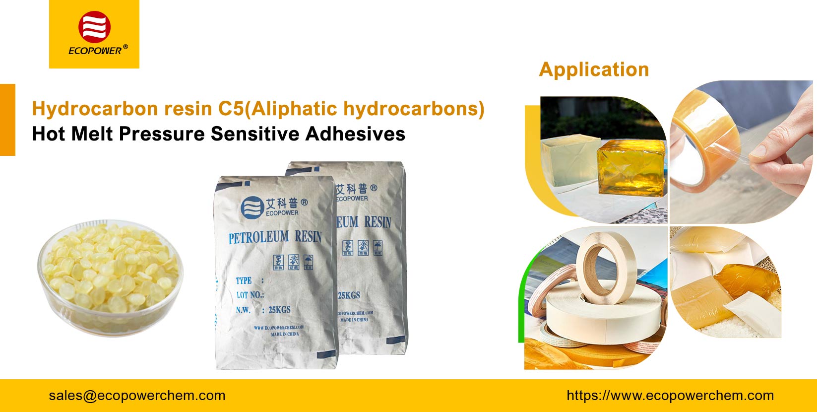 Aplicaciones versátiles de resina C5 y resina de hidrocarburo alifático